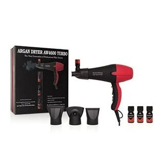 Argan Woman AW4600 Turbo Hair Dryer - Red and Black, New in‎ Box